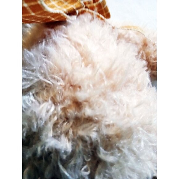 Ganz Plush Bear Orange Ribbon Murdoch Tan 12 Inch Stuffed Animal Vintage H14182 - Picture 6 of 12